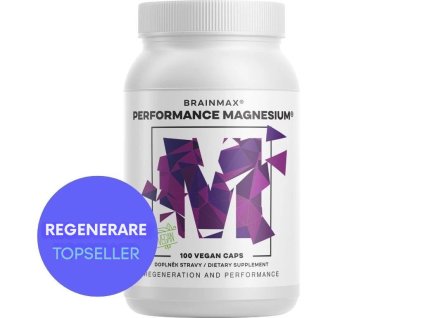 Performance Magnesium® 1000 mg, Magneziu 200 mg + Vitamina B6 P5P, 100 capsule vegane