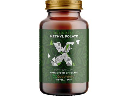 BrainMax Methyl Folate, Acid folic în formă activă, 400 mcg, 100 capsule vegetale