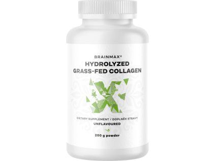 BrainMax Hydrolyzed GrassFed Colagen (colagen de la vaci hrănite cu iarbă), 200 g