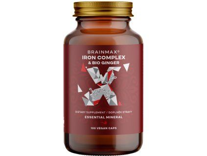 BrainMax Iron Complex® bisglicinat de fier, 25 mg, 100 de capsule vegetale