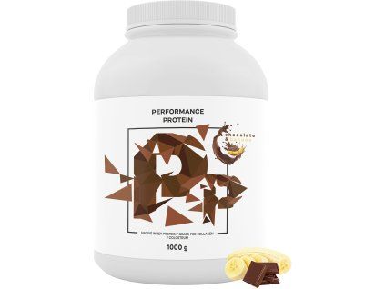 Performance Protein®, proteină nativă din zer, ciocolată și banană, 1000 g