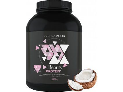 BrainMax Women Beauty Protein® proteine ​​pentru femei cu colagen, cheratina și vitamine, 1000 g