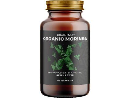 BrainMax Organic Moringa, 500 mg, 100 capsule vegetale