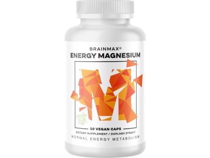 BrainMax Energy Magnesium®, Malat de magneziu 1000 mg, 50 capsule vegetale