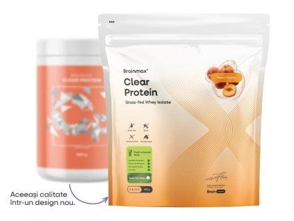 BrainMax Clear Protein®, Piersică, 500 g