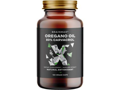 Oregano Oil 80% Carvacrol, 100 capsule vegetale